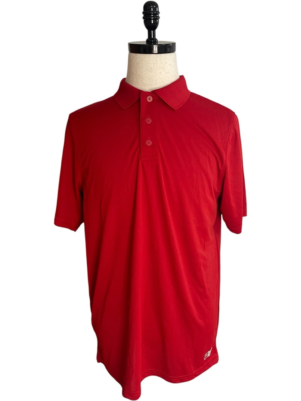 Russell Athletic Dri-Power Performance Golf Polo Red